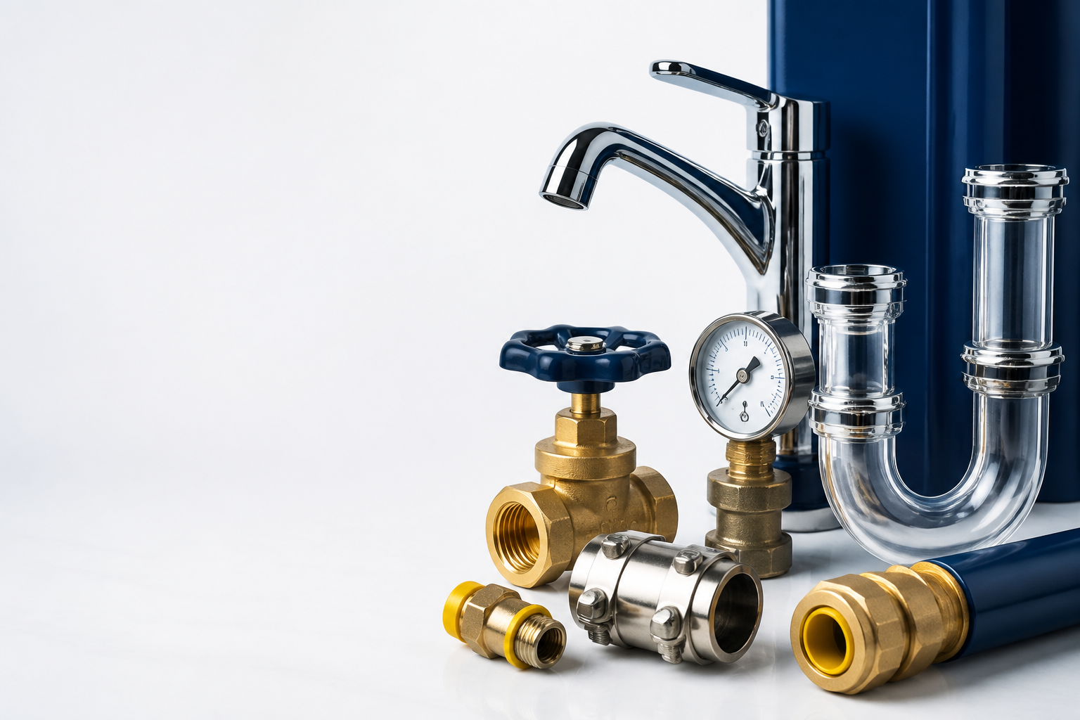 Conceptual plumbing system illustration